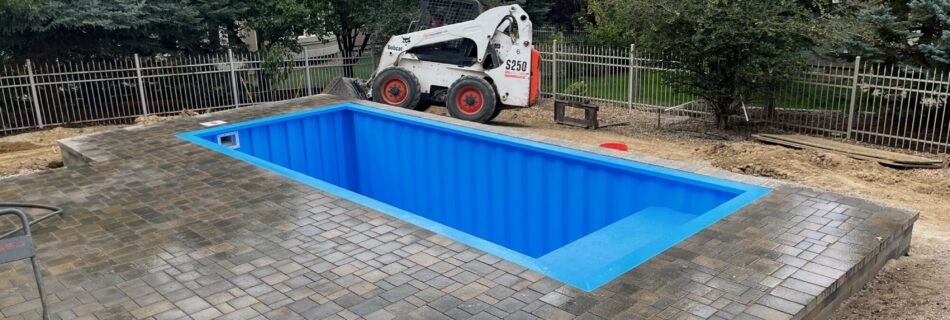 container pool under construction in Denver Co